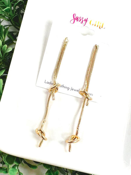 What's Knot To Love Earrings