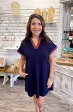 Sophisticated Trim Dress