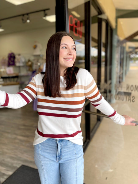 Fall Stripe Hues Top