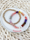 Sunset Hues Bracelet Stack