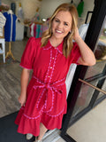 Sweetheart Trim Dress