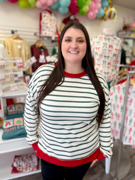 North Pole Stripe Top