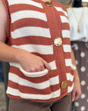 Cinnamon Stripe Top