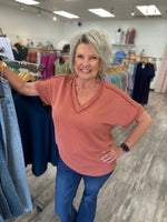 The Perfect Ribbed V-Neck