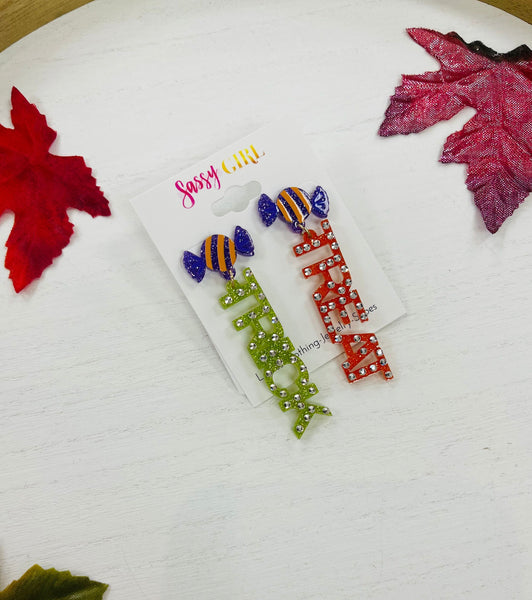 Trick or Treat Candy Earrings