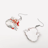Cool Santa Christmas Earrings