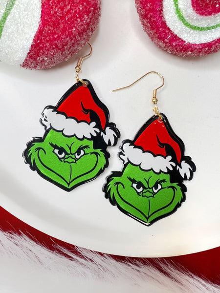 Mr. Grinch Earrings