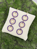 Triple Circle Drop Earrings