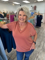 The Perfect Ribbed V-Neck