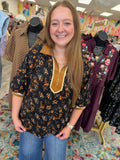 Midnight Florals Top
