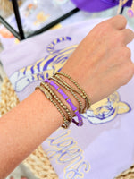 Purple Bamboo Bracelet