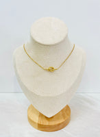 18K Gold Dipped Knotted Necklace
