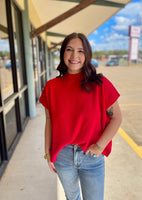 Simple Short Sleeve Sweater