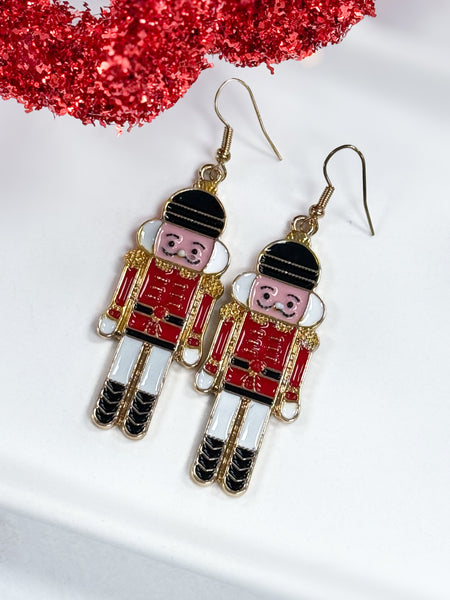 Red Nutcracker Earrings