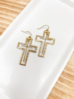 Double Cross Earrings