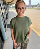 Simple Short Sleeve Sweater