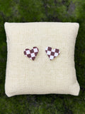 Heart Check Earrings