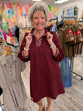 Textured Dots Dress