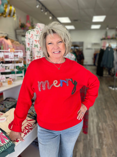 Merry Tinsel Sweater