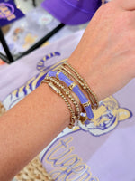 LSU Bamboo Hinge Bracelet