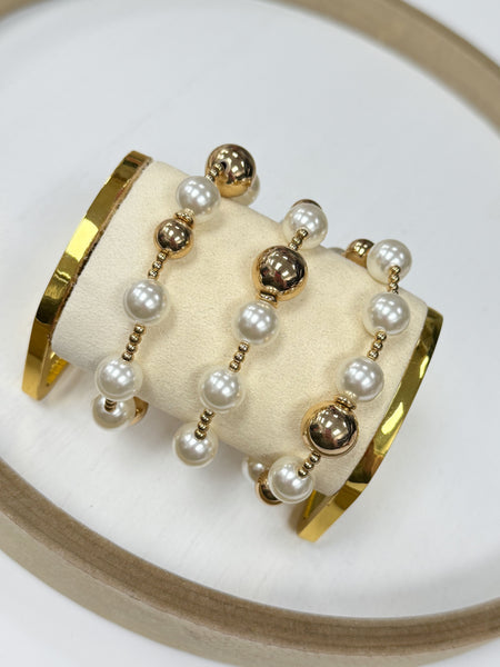Pearl Girl Bracelet Stack