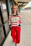 Christmas & Pearls Sweater