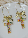 Cross & Bow Earrings