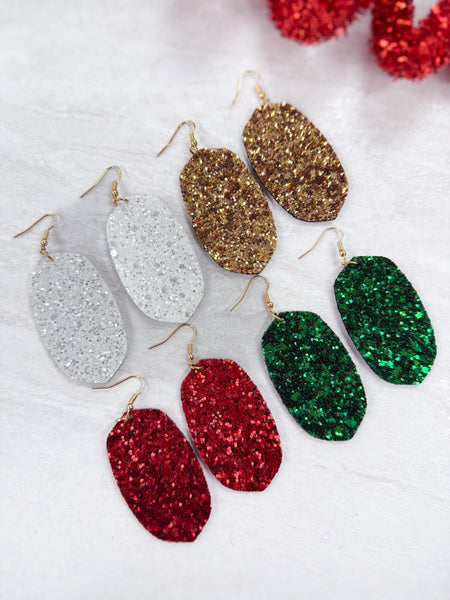 Holiday Glitter Earrings