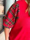Plaid Tidings Top