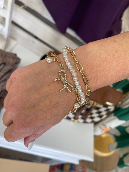 Bundles of Bows Charm Bracelet