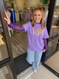 Game Day Polka Dot Mesh Top