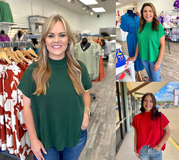 Simple Short Sleeve Sweater