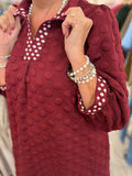 Textured Dots Dress