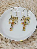 Cross & Bow Earrings