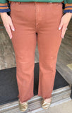 Denim Raw Hem Straight Leg