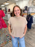Simple Short Sleeve Sweater