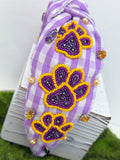 Gingham Game Day Headband
