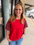 Plaid Tidings Top