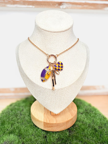 Tailgate Twinkle Charm Necklace