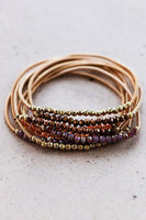 Beaded Guitar String Bracelet Stack