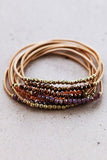 Beaded Guitar String Bracelet Stack