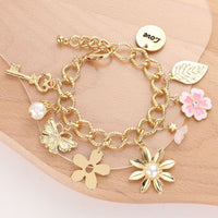 Flower Power Charm Bracelet