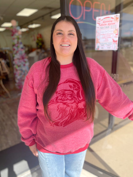 Inside Out Santa Sweatshirt