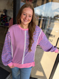 Bubblegum Stripe Top