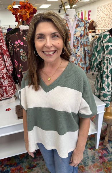 Cozy Stripes Top